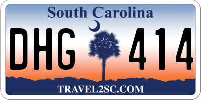 SC license plate DHG414