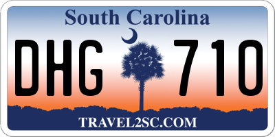 SC license plate DHG710