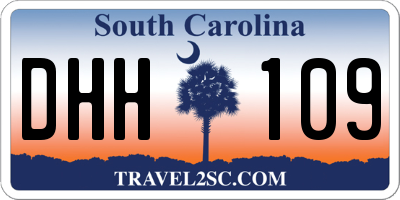 SC license plate DHH109
