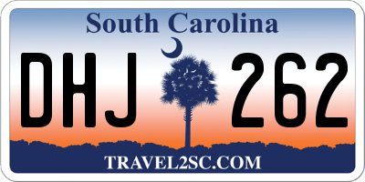 SC license plate DHJ262