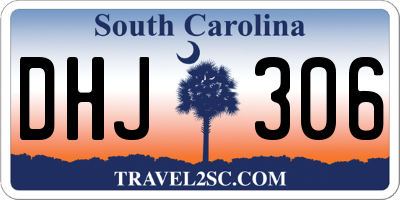 SC license plate DHJ306