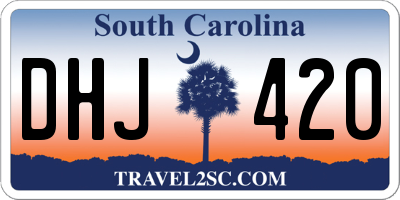 SC license plate DHJ420