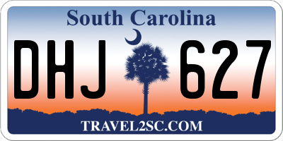 SC license plate DHJ627