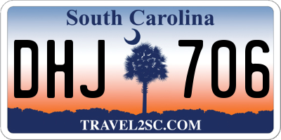 SC license plate DHJ706