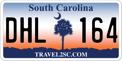 SC license plate DHL164