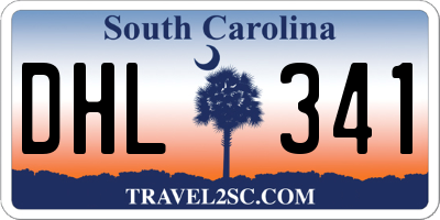 SC license plate DHL341