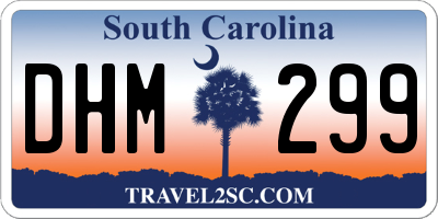 SC license plate DHM299