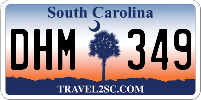 SC license plate DHM349