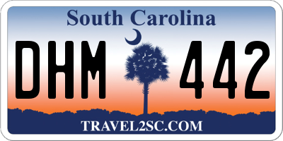 SC license plate DHM442