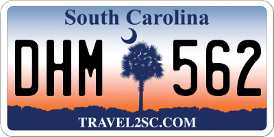SC license plate DHM562
