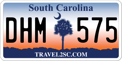 SC license plate DHM575