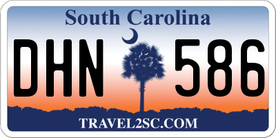 SC license plate DHN586
