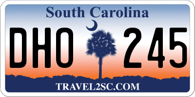 SC license plate DHO245