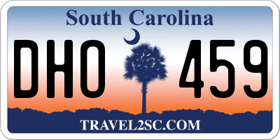 SC license plate DHO459