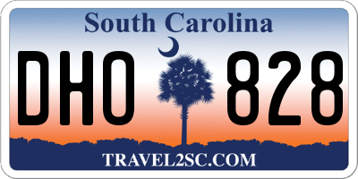SC license plate DHO828