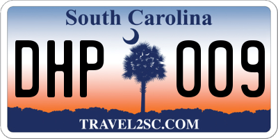 SC license plate DHP009