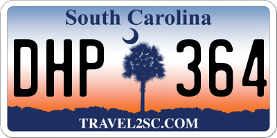 SC license plate DHP364