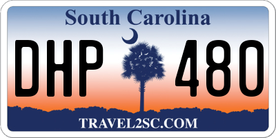 SC license plate DHP480