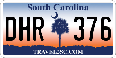 SC license plate DHR376