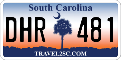 SC license plate DHR481