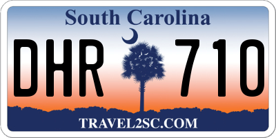 SC license plate DHR710