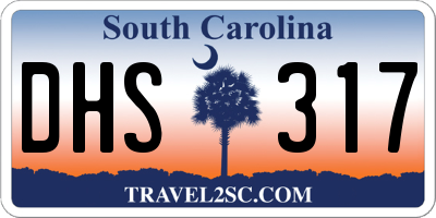 SC license plate DHS317