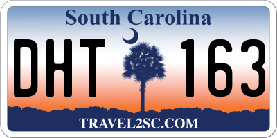 SC license plate DHT163