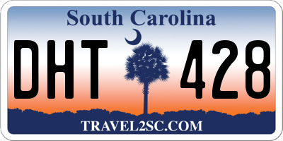 SC license plate DHT428