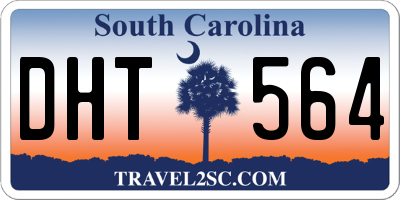 SC license plate DHT564