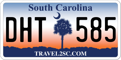 SC license plate DHT585