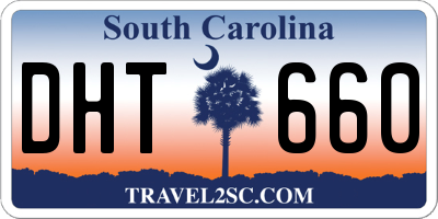 SC license plate DHT660