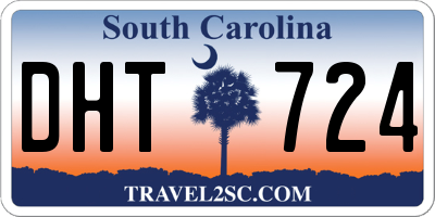 SC license plate DHT724