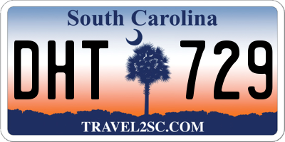 SC license plate DHT729