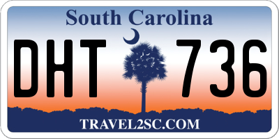 SC license plate DHT736