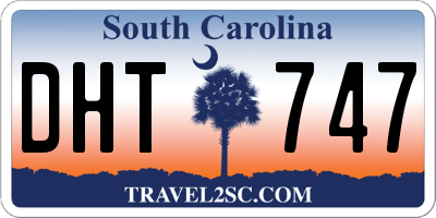 SC license plate DHT747