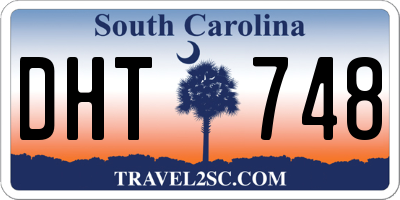 SC license plate DHT748