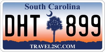 SC license plate DHT899