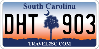 SC license plate DHT903