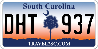 SC license plate DHT937