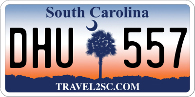 SC license plate DHU557