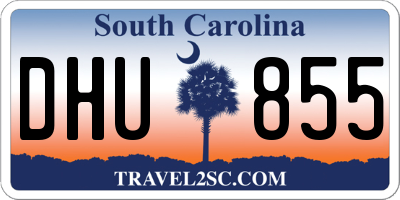SC license plate DHU855