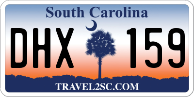 SC license plate DHX159