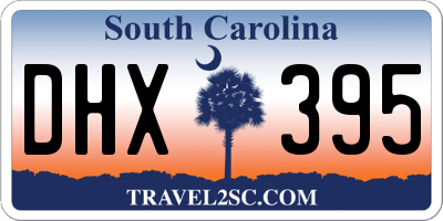 SC license plate DHX395