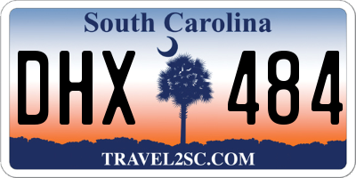 SC license plate DHX484