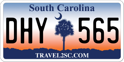 SC license plate DHY565