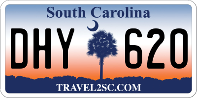 SC license plate DHY620