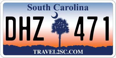 SC license plate DHZ471