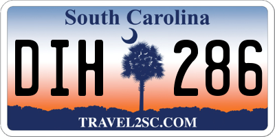 SC license plate DIH286