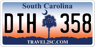 SC license plate DIH358