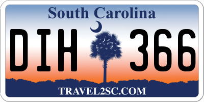 SC license plate DIH366